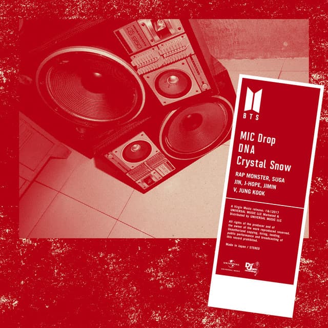 MIC Drop/DNA/Crystal Snow artwork